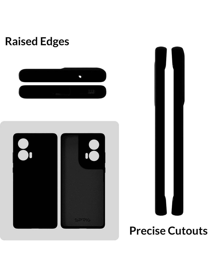 SPRIG Motorola Edge 50 PU Back Cover Mobile Accessories